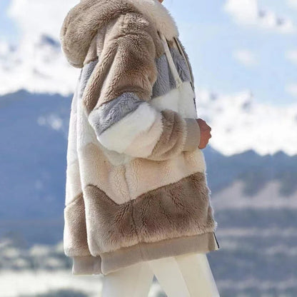 Oversized Teddy Bear Faux Fur Coat